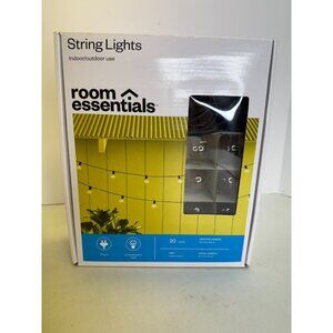 NEW Room Essentials String Lights - 20 Count - Indoor/Outdoor Globe Bulbs NIB